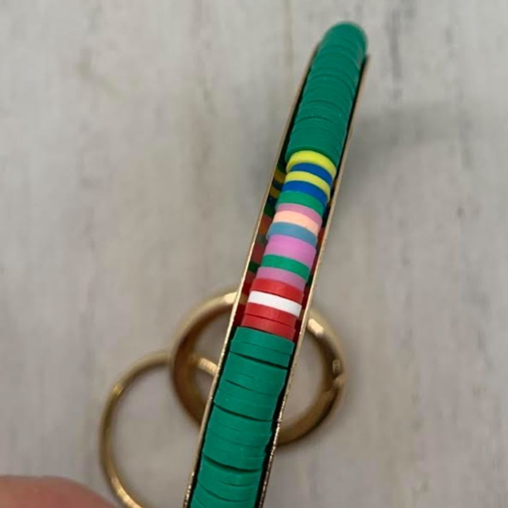 Wristlet Green Keychain - Picture 2 of 2